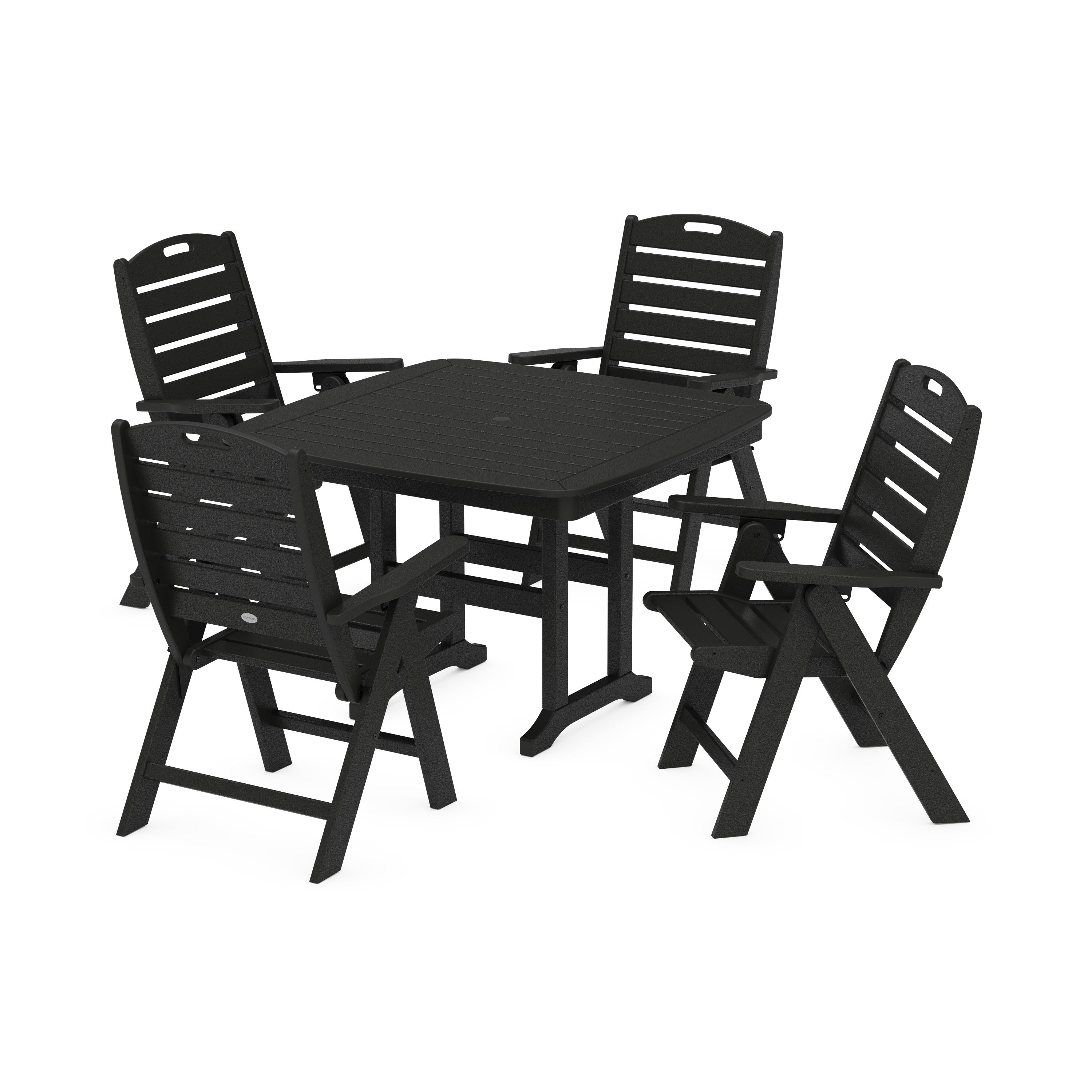 Nautical Highback Chair 5-Piece Dining Set