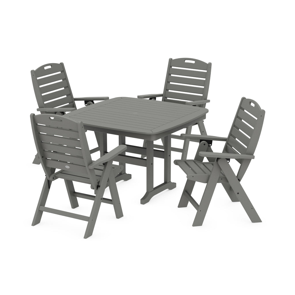 Nautical Highback Chair 5-Piece Dining Set