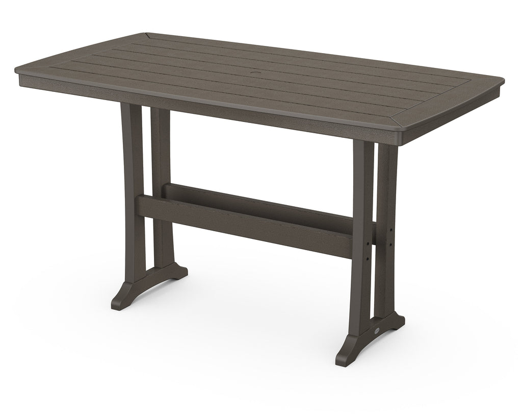Nautical Trestle 38 x 73 Bar Table