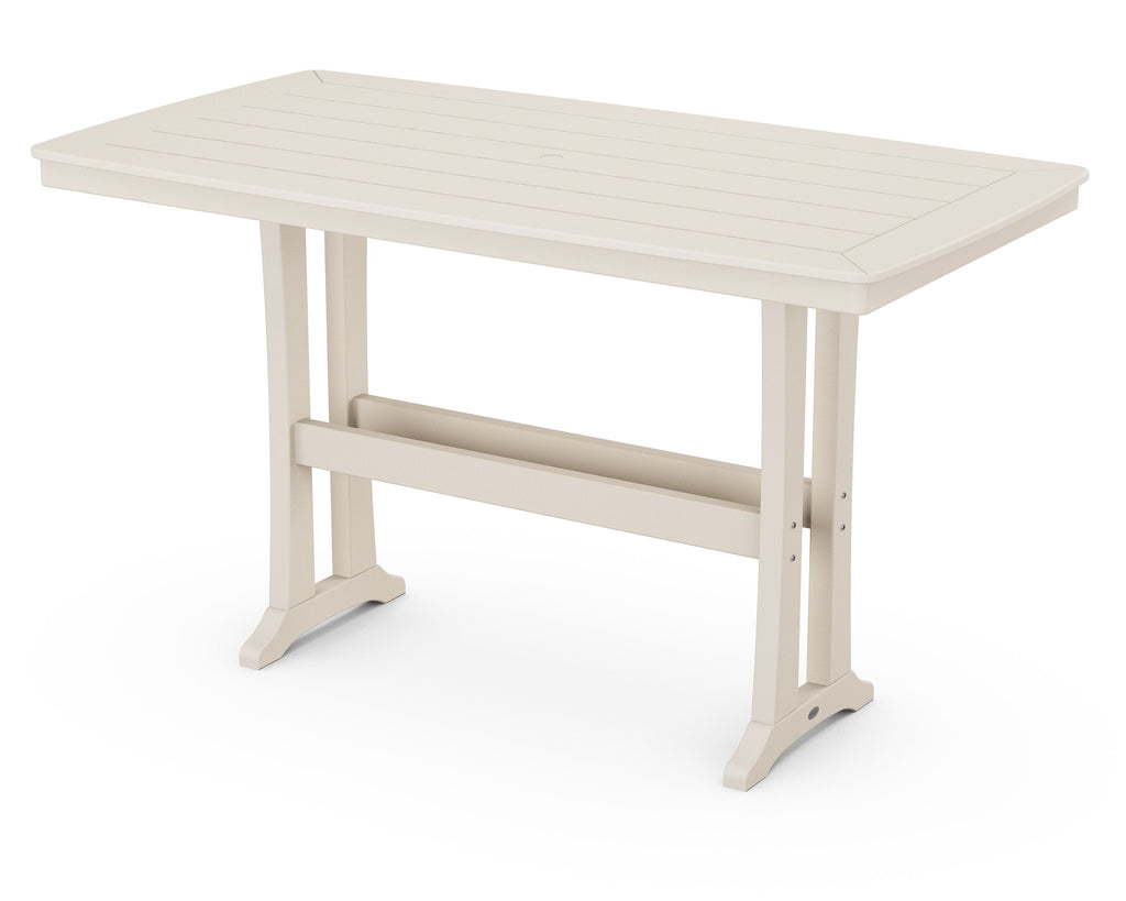 Nautical Trestle 38 x 73 Bar Table