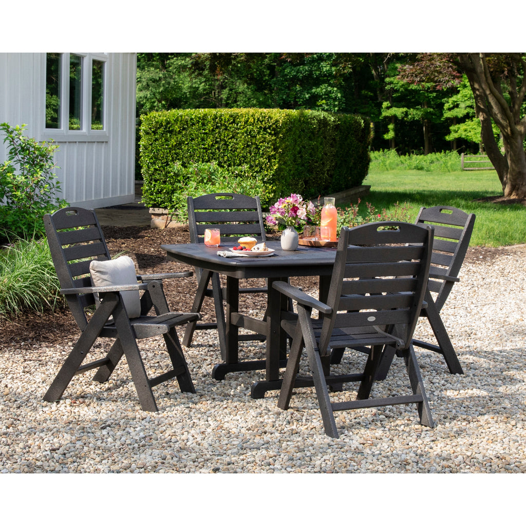 Nautical Highback Chair 5-Piece Dining Set